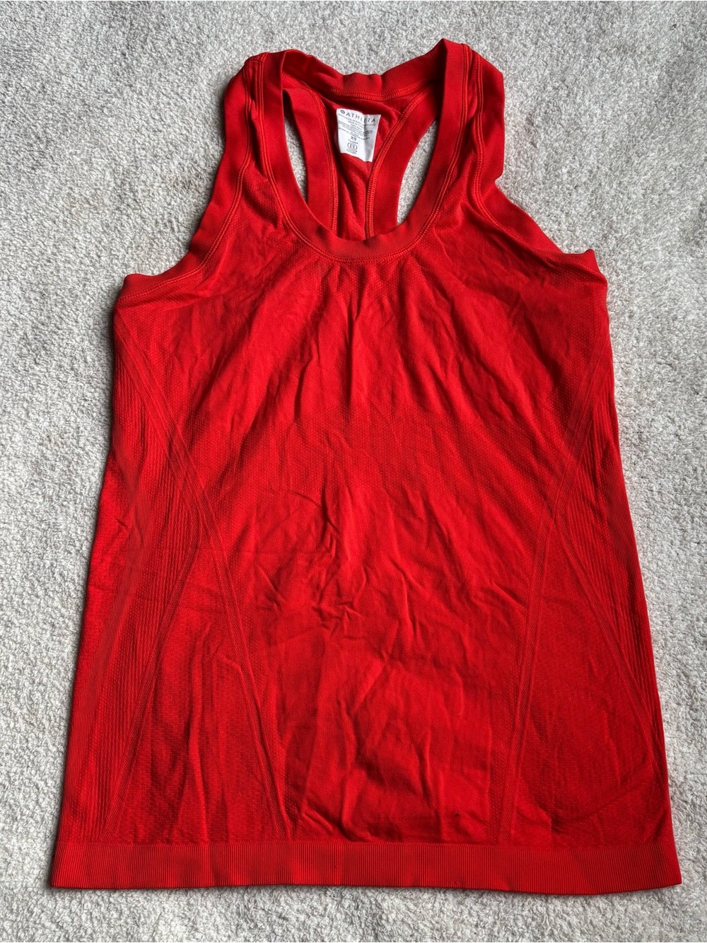 Athleta Red Speedlight Seamless Racerback Tank Top Size XS
